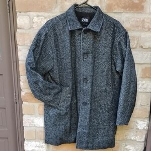 Zara Gray Trench Coat